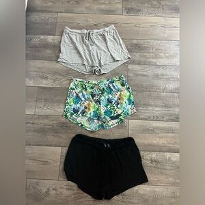 Cynthia Rowley Set of Three (3) Pajama Shorts Stretchy and Soft Size S